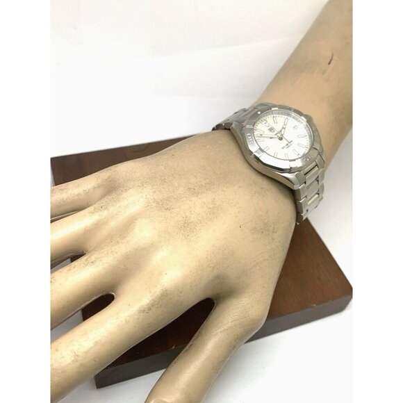 Tag Heuer Women's Watch WBD1311 Aquaracer Swiss Quartz Mother of Pearl Dial 32mm - Picture 4 of 14